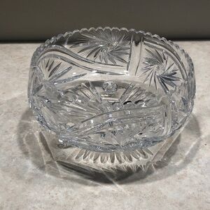 Elegant Crystal Cut Glass Bowl